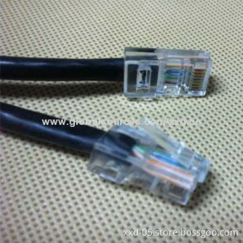 8P8C RJ45 Male to Male Connector UTP Cat5e Patch Cords, OEM and ODM OrdersNew
